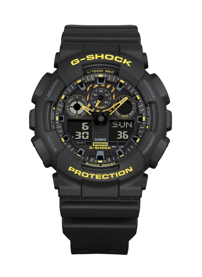 Casio G-Shock Watch - GA-100CY-1ADR Black Dial, Black Band