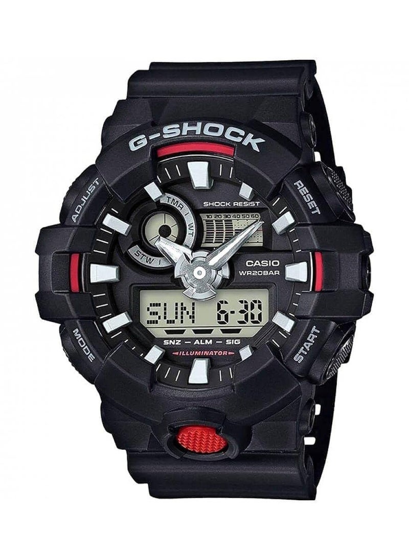 Casio G-Shock Men's Analog-Digital Dial Resin Watch - GA-700-1ADR