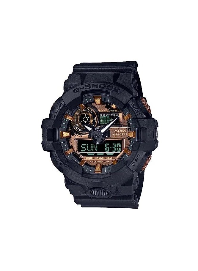 Casio G-Shock Watch - GA-700RC-1ADR Black Dial, Black Band