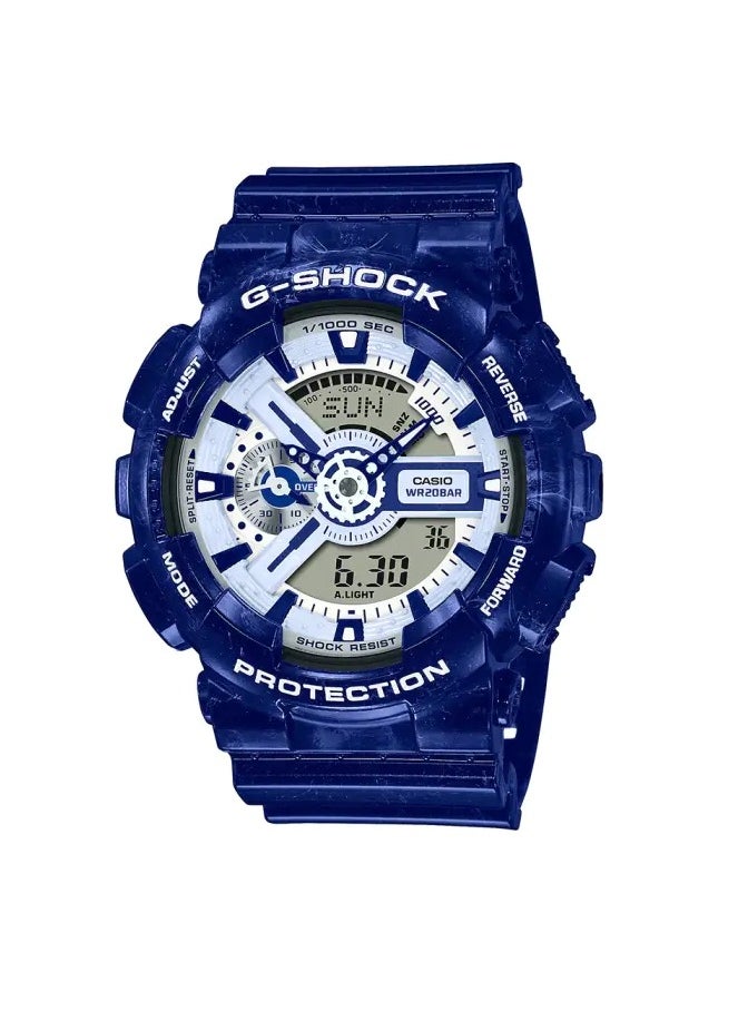 CASIO GA-110BWP-2ADR G-Shock Chronograph Analog-Digital Watch For Men