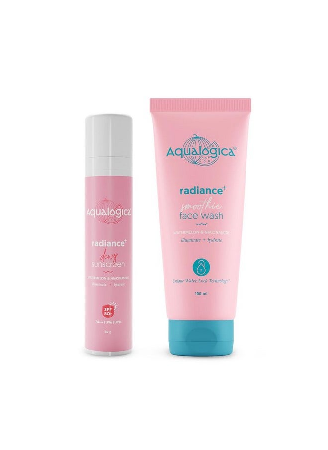 Radiance+ Cleanse & Protect Combo (Face Wash - 100G + Sunscreen - 50G)