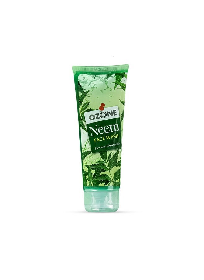 Neem Face Wash | Enriched With Neem, Aloe Vera, Lemon & Clove | For Deep Cleansing, Anti-Pollution, Soft, Smooth & Glowing Skin | For Men & Women | 100Ml (Pack Of 3)