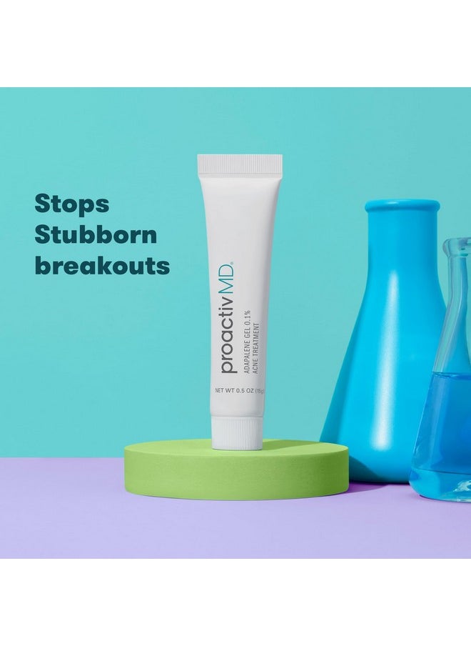 Md Oil Control Adapalene Gel Acne Treatment - Prescription Strength Retinoid For Face And Body Acne.1% Solution, 0.5 Oz