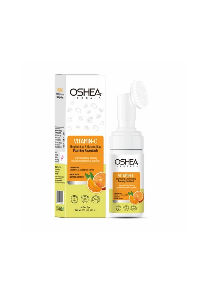Brightening & Illuminating Foaming Facewash For All Skin Types | Removes Impurities & Brightens With Deep Cleansing | Enriched With Vitamin C & Grapefruit Extract 150Ml