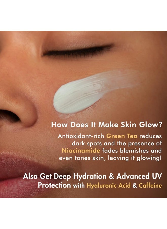 Niacinamide And Hyaluronic Acid Sunscreen Spf 50++ For Oily Skin | Mattifying, Zero White Care, Water Resistant & Non Sticky Sunscreen For Women & Men | Prevents Tan & Uv Damage - 50Ml