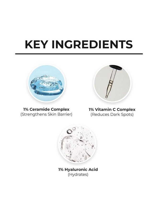 Ceramide & Vitamin C Long Lasting Sunscreen Spf 50+ Pa++++ 6 Hrs Advanced Uv & Tan Protection | No White Cast, Water & Sweat-Resistant | Non-Greasy & Quick-Absorbing | For Women & Men | 50G