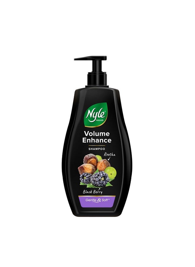 Naturals Volume Enhance Shampoo |For Voluminous Hair |With Reetha, Blackberry & Amla |Gentle & Soft Shampoo For Men & Women, 400Ml