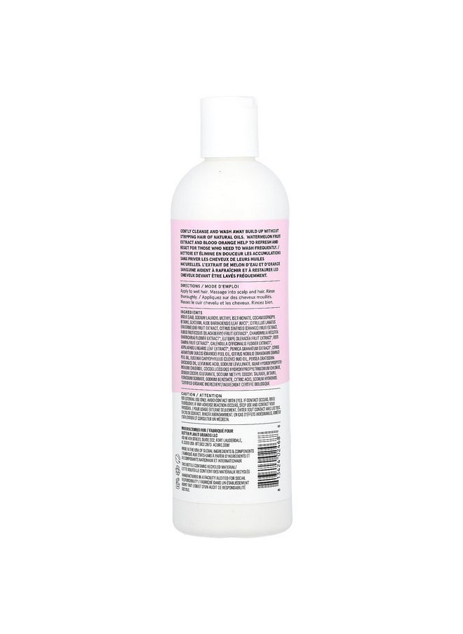 Balance + Reset Shampoo, All Hair Types, Watermelon Fruit Extract & Blood Orange, 12 Fl Oz (354 Ml)