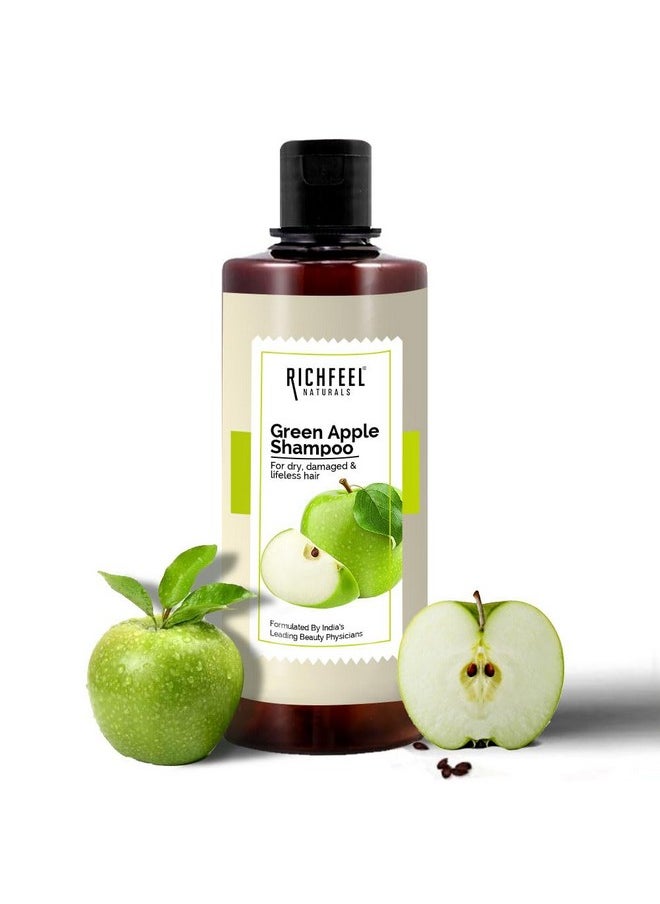 Green Apple Shampoo For Dry & Damaged Hair | Anti Dandruff | Promotes Healthy, Shiny And Glossy Hair | Nourishes Scalp | Makes Hair Soft & Smooth | All Skin Types | 500 Ml