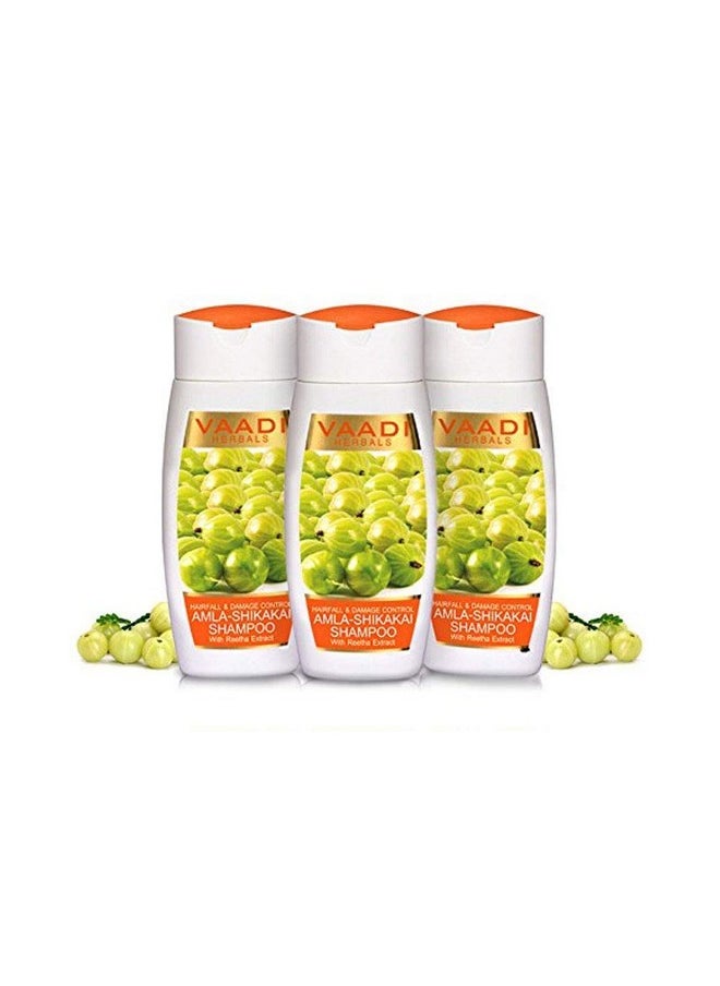 Amla Shikakai Shampoo, Hairfall And Damage Control, 110Ml X 3