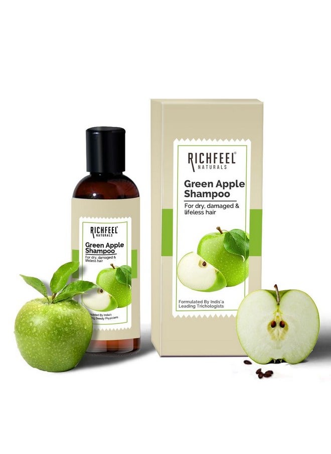 Green Apple Shampoo For Dry & Damaged Hair, Anti Dandruff,Makes Hair Soft & Smooth For All Skin Types 100 Ml