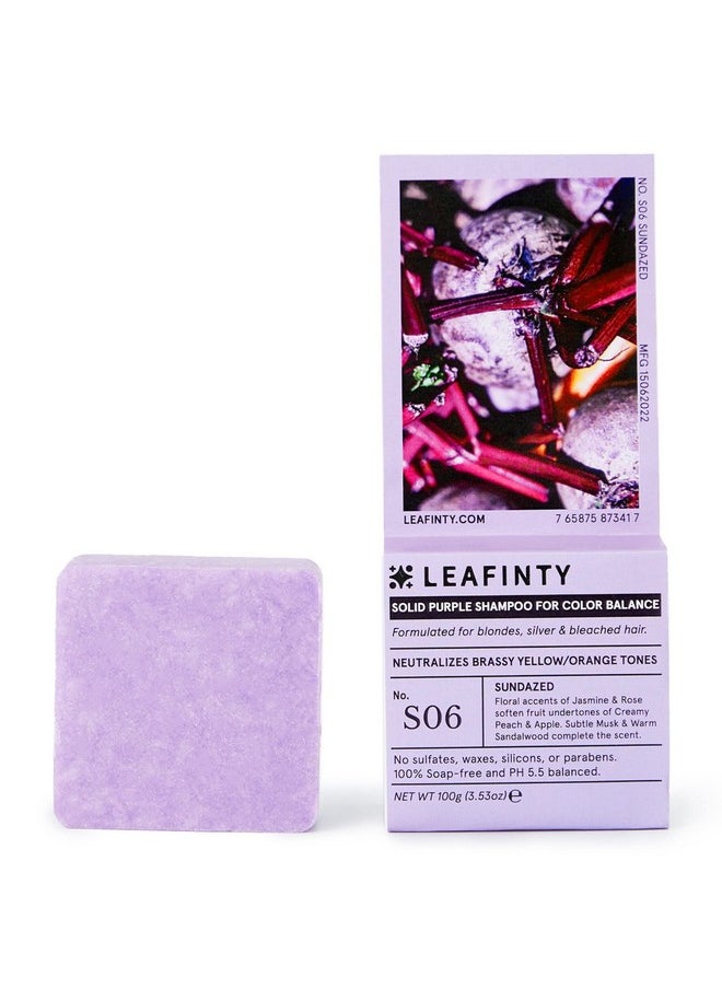 Leafinty Shampoo Bar For Blondes Silver & Bleached Hair, Hair Growth Shampoo Bar - Sulfate Free, Natural, Sustainable, Zero Waste, Plastic Free Solid Shampoo Bar,3.52Oz (Pack Of 1, Up To 75 Uses)