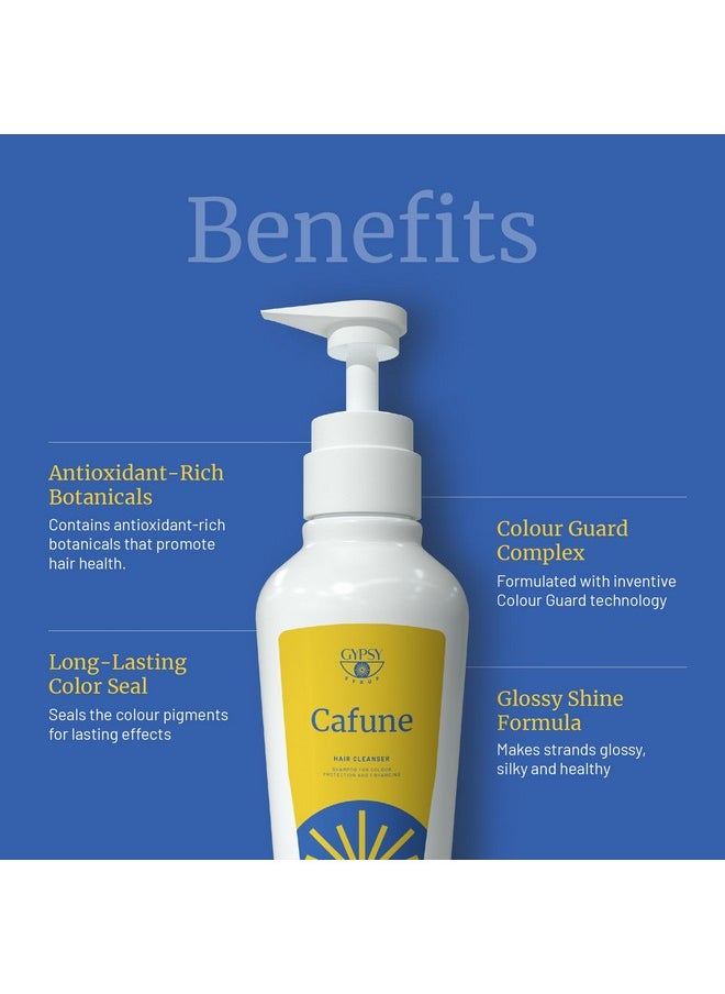 Cafune Shampoo For Hair Colour Protection And Enhancing | With Colour Guard Complex To Maintain | Hair Cleanser - 300G