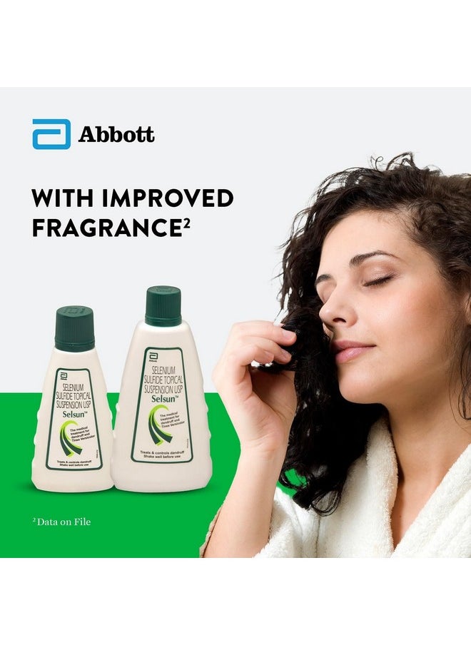 Selsun Suspension Anti Dandruff Shampoo, Clears Away Dandruff Flakes, Relieves From Excessive Oil, Relieves From Dandruff Related Itching (120Ml) - Pack Of 1