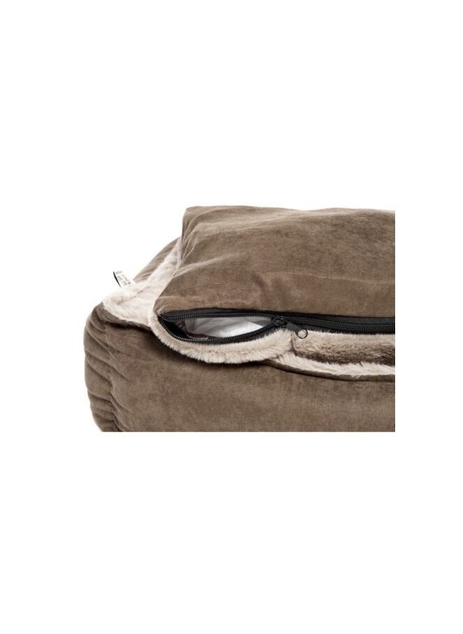 Soffio Pet Bed w/ zipper Brown Medium (70x60cm)