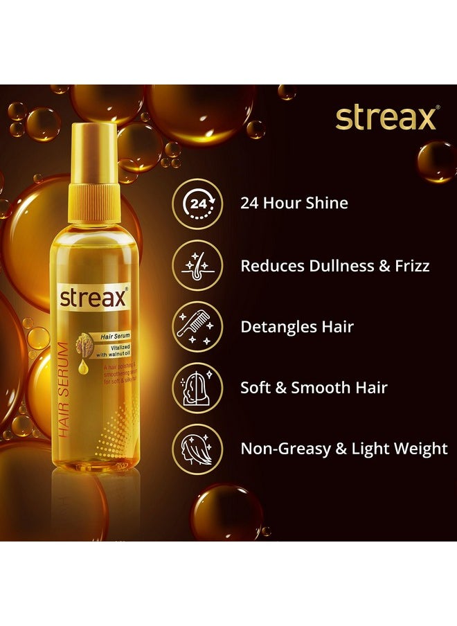 Hair Serum-200 Ml Vitalized With Walnut Oil, For Hair Smoothening & Shine, For Dry & Frizzy Hair