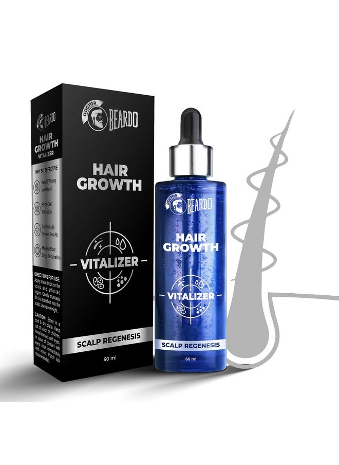 Hair Growth Serum, 60 Ml | Biotin For Hair Growth | Redensyl For Stem Cell Activation | Caffeine Product For Dht Blocking | Non-Sticky | Non-Oily | Non-Greasy | Advanced Hair Growth Vitalizer | Hair Growth Oil
