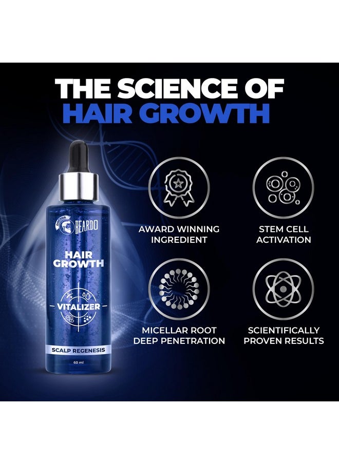 Hair Growth Serum, 60 Ml | Biotin For Hair Growth | Redensyl For Stem Cell Activation | Caffeine Product For Dht Blocking | Non-Sticky | Non-Oily | Non-Greasy | Advanced Hair Growth Vitalizer | Hair Growth Oil