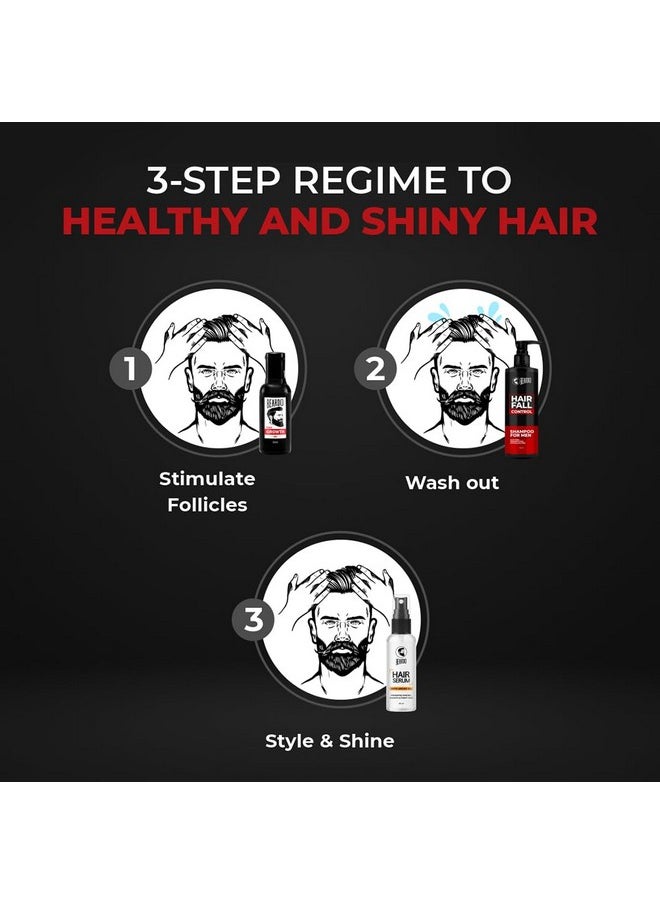 Hair Fall Control Shampoo For Men, 250 Ml | Shampoo For Men With The Goodness Of Amla, Rosemary Oil, Aloe Vera And Brahmi | Strong Hair Shampoo