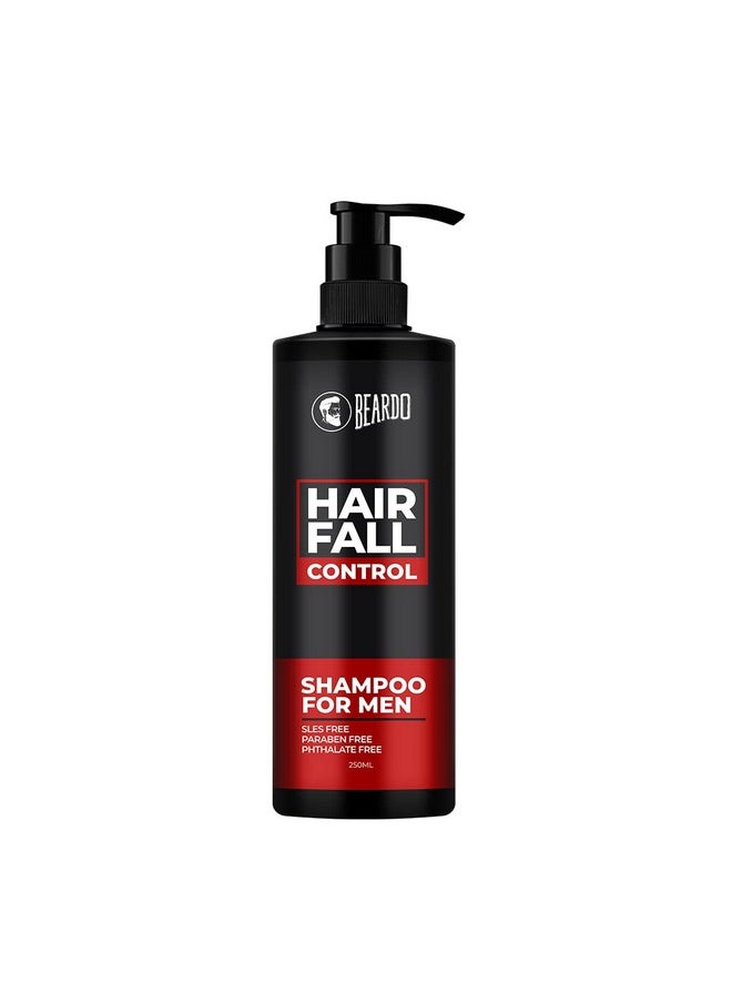 Hair Fall Control Shampoo For Men, 250 Ml | Shampoo For Men With The Goodness Of Amla, Rosemary Oil, Aloe Vera And Brahmi | Strong Hair Shampoo