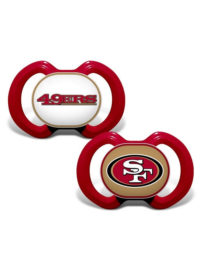 Babyfanatic Pacifier 2-Pack - Nfl San Francisco 49Ers - Officially Licensed League Gear