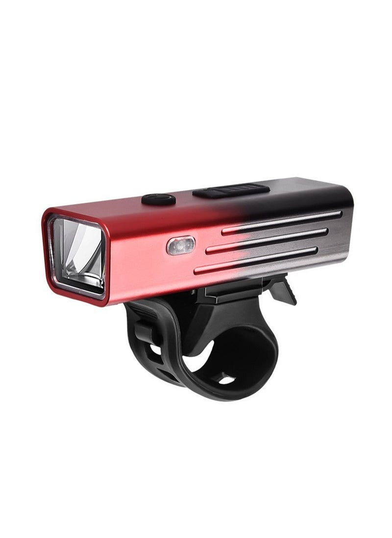 Black And Red Gradient Bicycle Light Mountain Bike Road Bike Headlight Intelligent Light Sensing Night Riding Light Rainproof Night Strong Light Flashlight Equipment