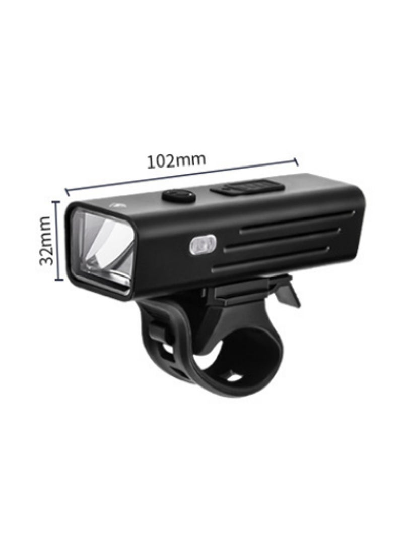 Black Bicycle Light Mountain Bike Road Bike Front Light Intelligent Light Night Riding Light Rainproof Night Strong Light Flashlight Equipment