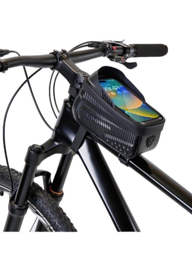 Bicycle Phone Mount Bags Front Frame Top Tube Bag with Touchscreen Phone Holder Case Cycling Bike Tool