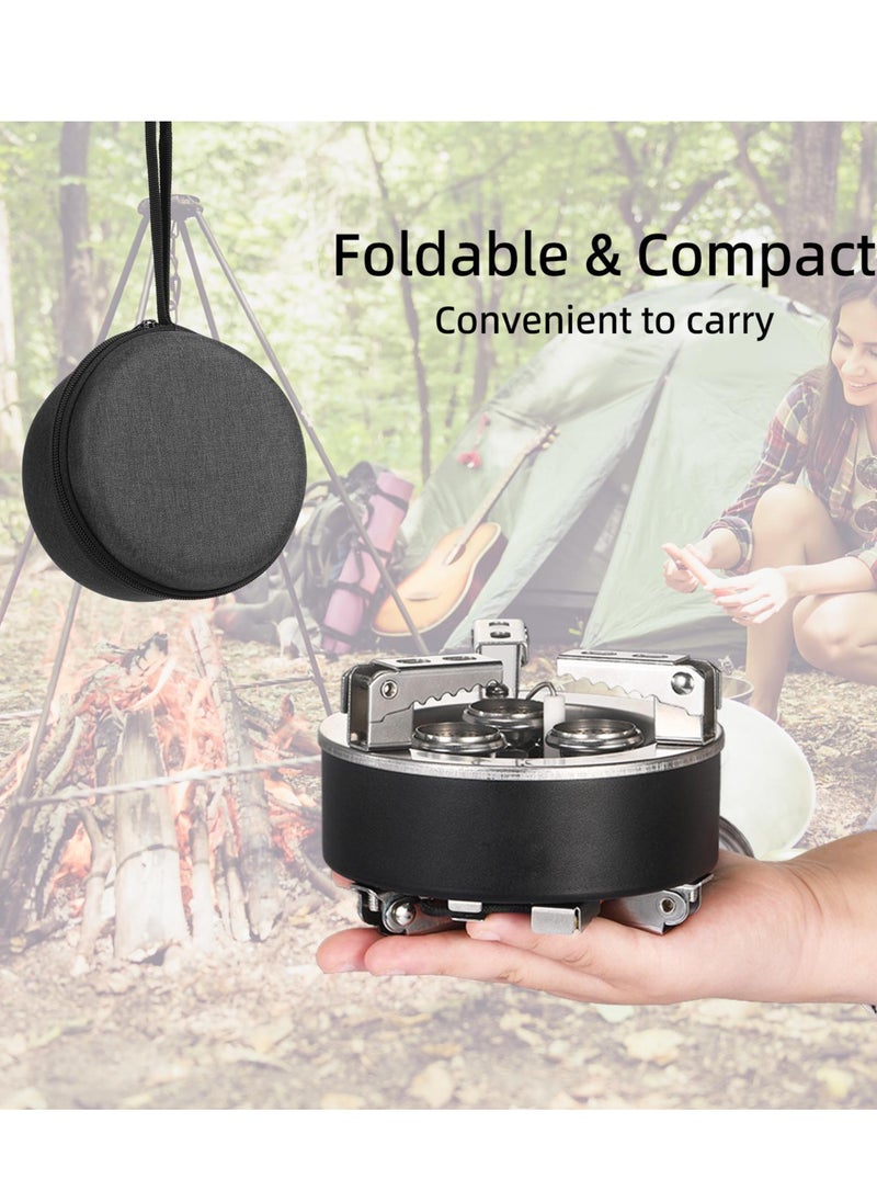 8800W Camping Gas Stove Folding 3 Burners Piezo Ignition Backpacking Stove Outdoor Cooking Stove