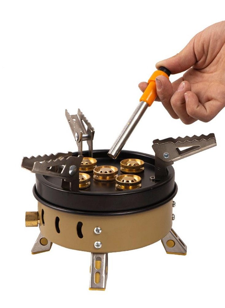 Outdoor Compact Size Camping Portable Stoves Tourist Cooking Accessory Foldable Gas stove High Power