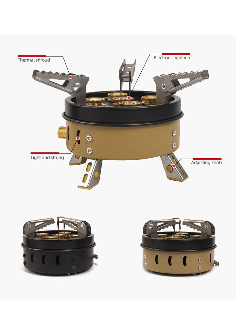 Outdoor Compact Size Camping Portable Stoves Tourist Cooking Accessory Foldable Gas stove High Power