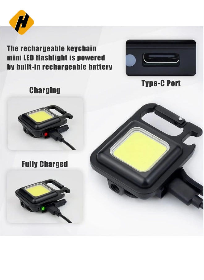 Rechargeable 800 Lumens Mini Flashlight - Pack of 2