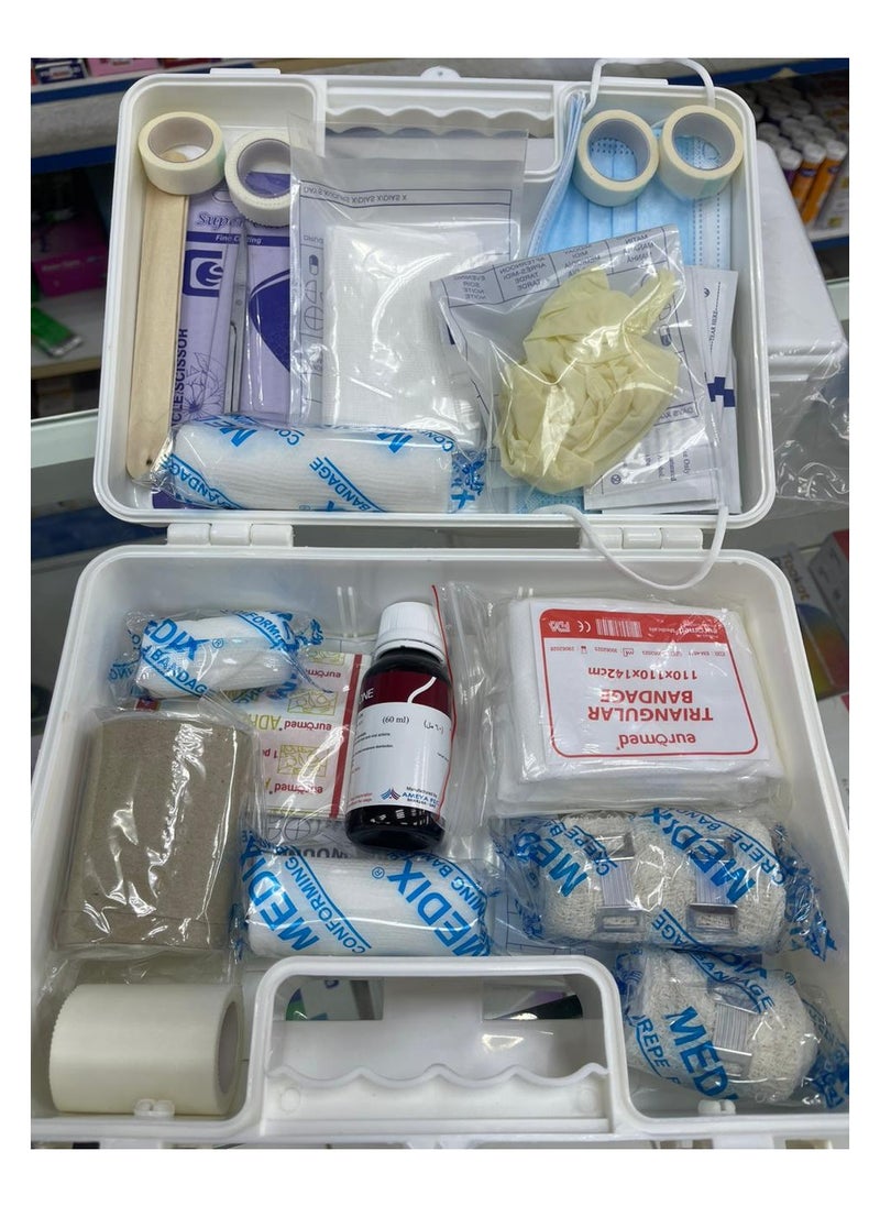 FIRST AID BOX LARGE with MEDICINE