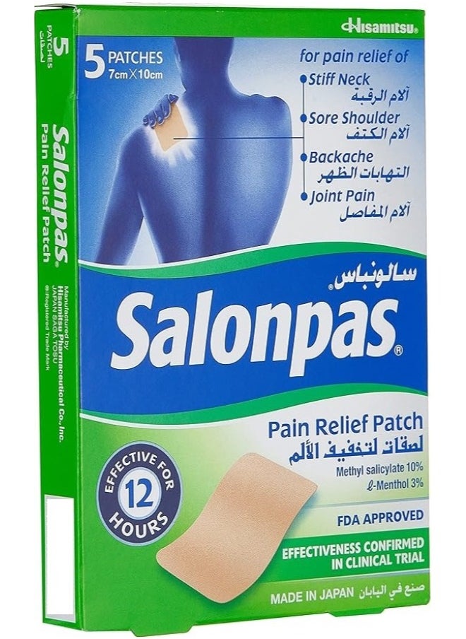 Salonpas Pain Relif Ultra Thin Patch 5 Pieces