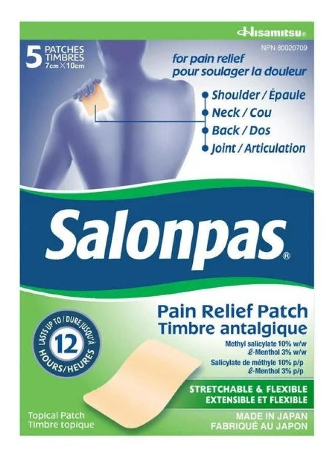 Salonpas Pain Relif Ultra Thin Patch 5 Pieces