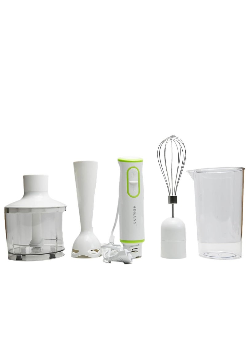 NEW 4-in-1 Hand Blender/Mixer Grinder – Versatile Juicer and Smoothie Blender for Home, Office, and Camping