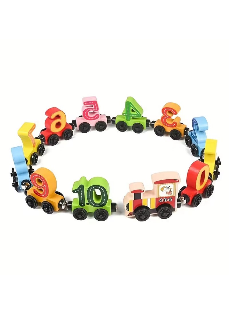 Magnetic Digital Train Puzzle – Early Education Magnetic Assembly Toy for Boys & Girls, Learning Toy with Numbers, Colors, and Shapes, Perfect Birthday Gift for Toddlers