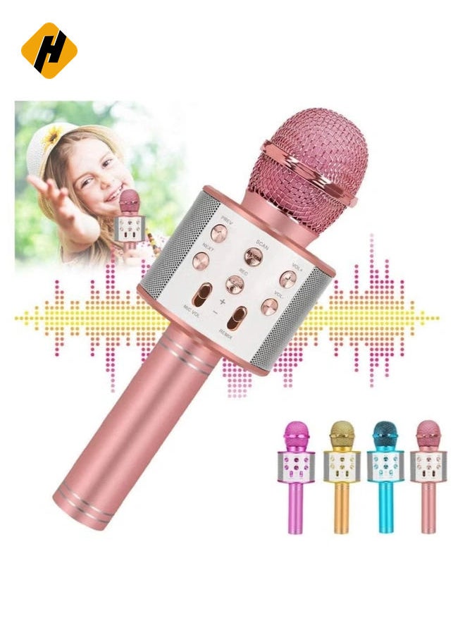 Bluetooth Karaoke Microphone Wireless Portable Singing Microphone for Kids Adults Karaoke Machine for Kids Toys Birthday Gifts Ideas for 3 4 5 6 7 8 9 10 11 12 Year Old