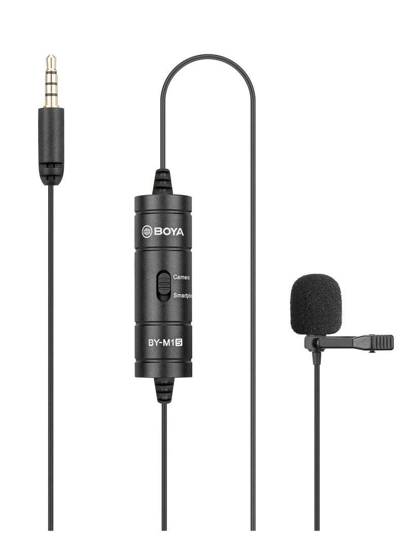 BOYA BY-M1 Pro Lavalier Microphone | Omnidirectional Clip-On Lapel Mic for DSLR, Camcorders, iPhone/iPad, Android Smartphones, PC, and Laptops