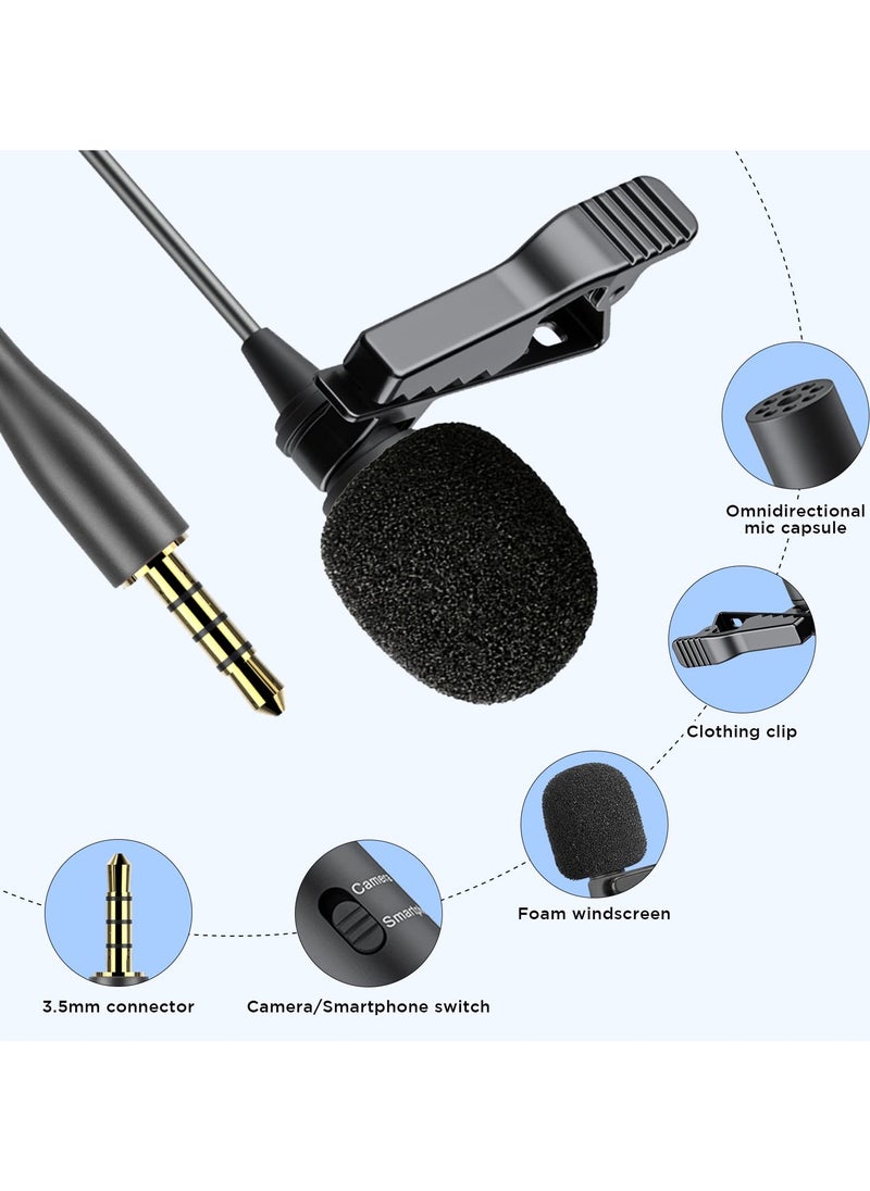 BOYA BY-M1 Pro Lavalier Microphone | Omnidirectional Clip-On Lapel Mic for DSLR, Camcorders, iPhone/iPad, Android Smartphones, PC, and Laptops