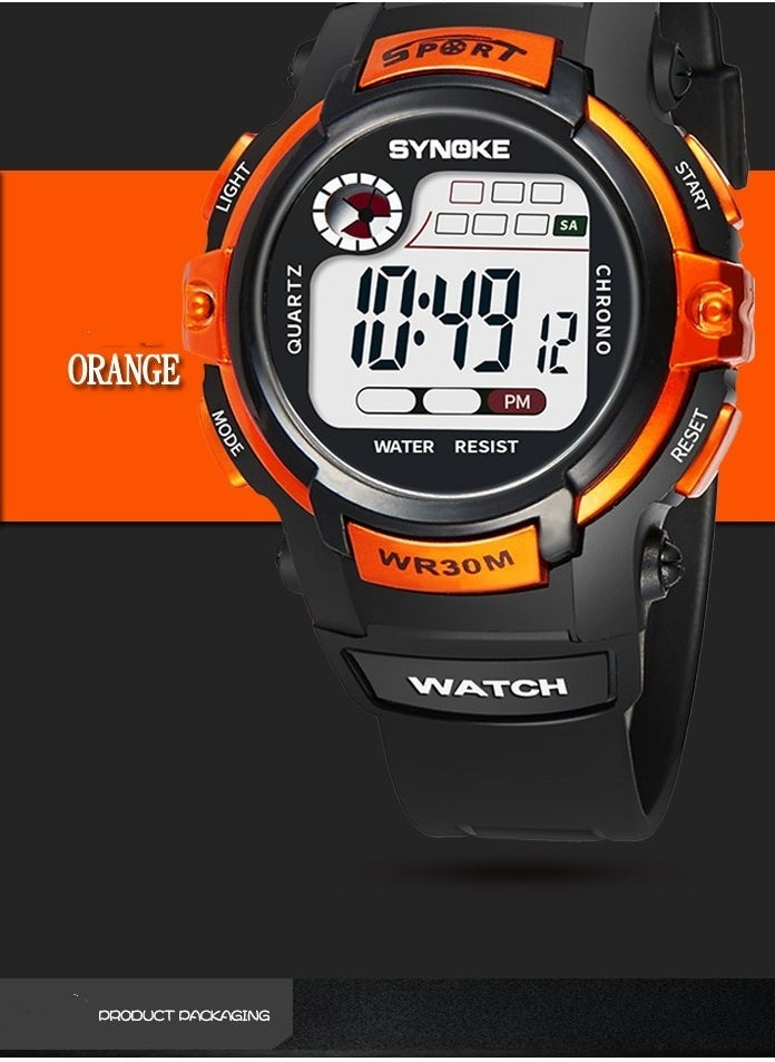 Children's Student Sports Luminous Waterproof Electronic Watch