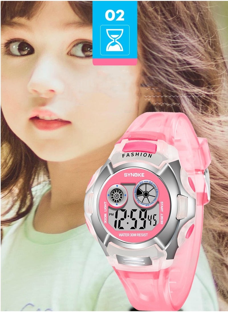 Colorful Luminous Children's And Students' Multifunctional Electronic Watch