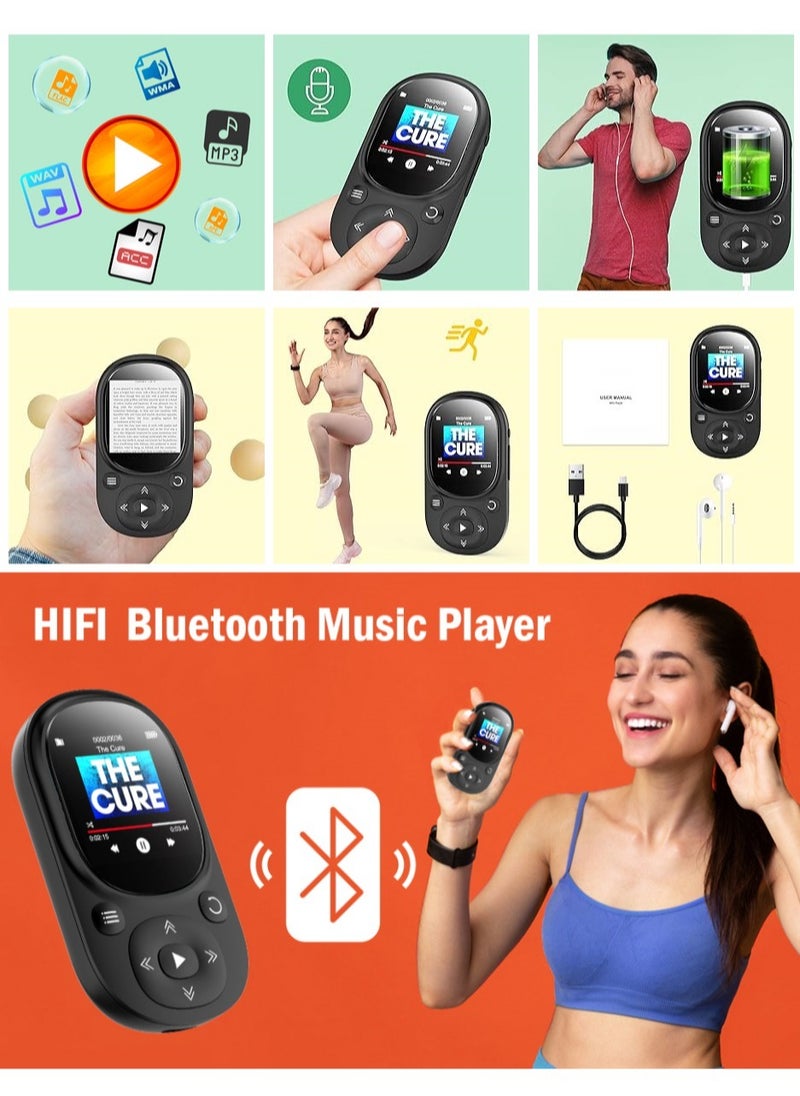 64GB MP3 Music Player with Bluetooth 5.2, HiFi Music MP3 Player with 1.5