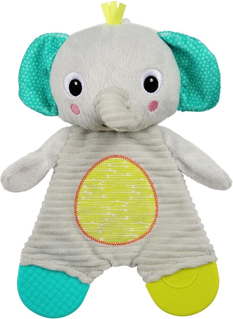 Bright Starts Snuggle & Teethe Plush Teether - Elephant, Piece of 1
