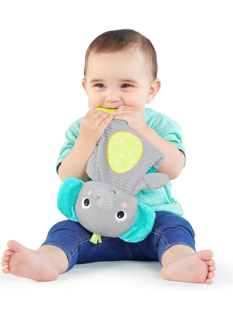 Bright Starts Snuggle & Teethe Plush Teether - Elephant, Piece of 1