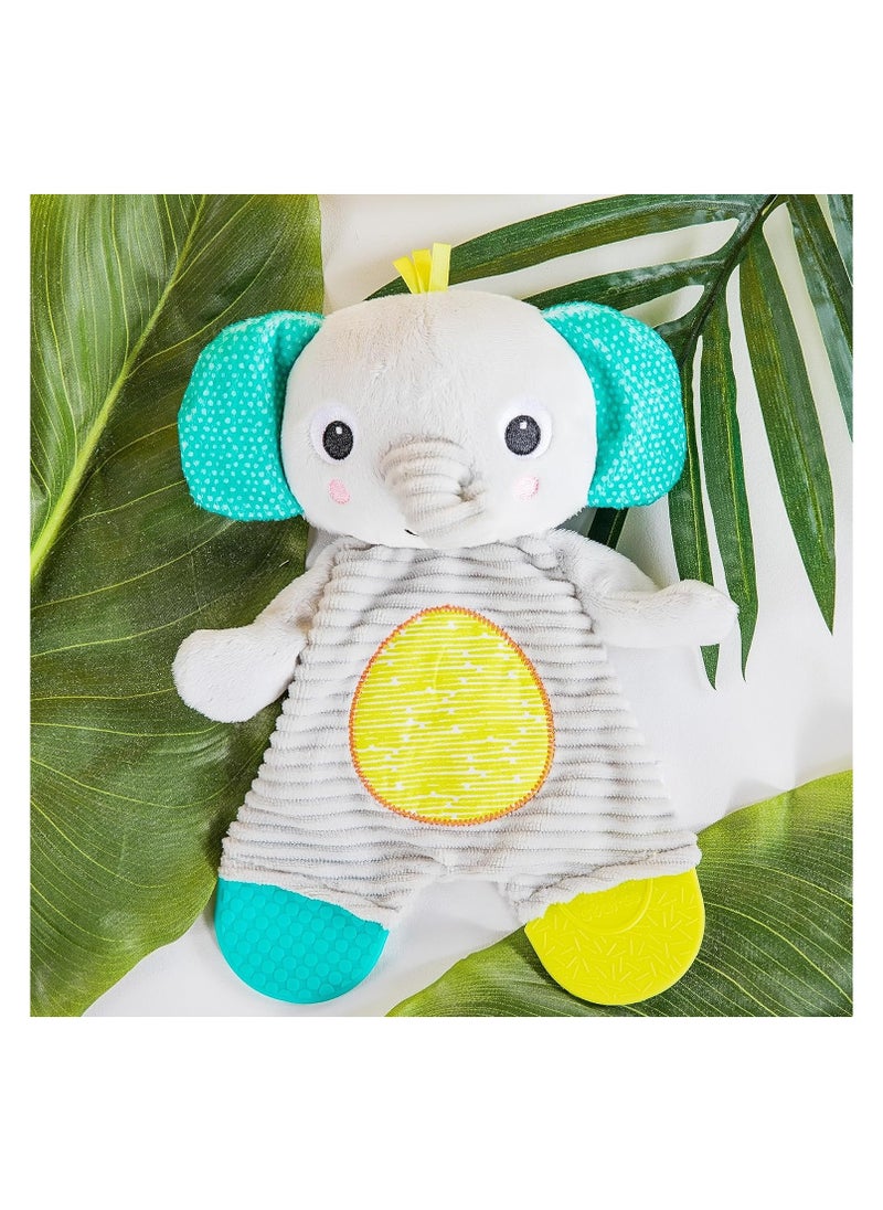 Bright Starts Snuggle & Teethe Plush Teether - Elephant, Piece of 1