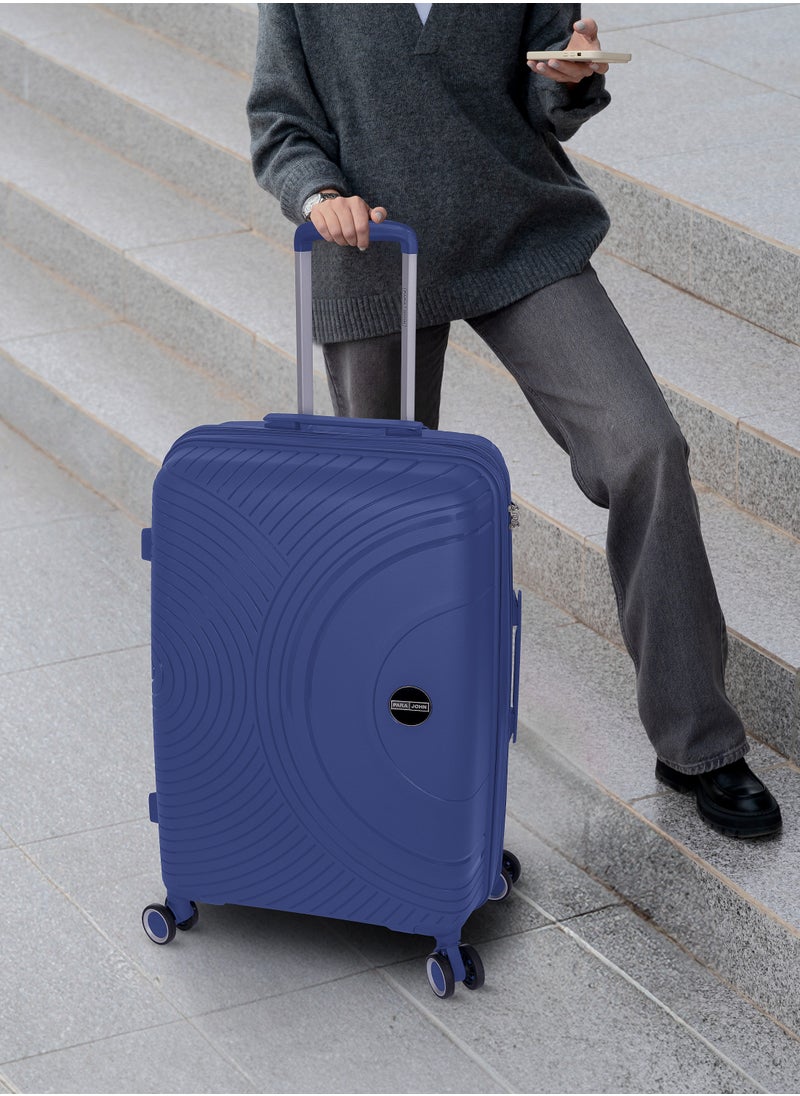 Orbit Polypropylene 3 Pcs Trolley Set- Navy