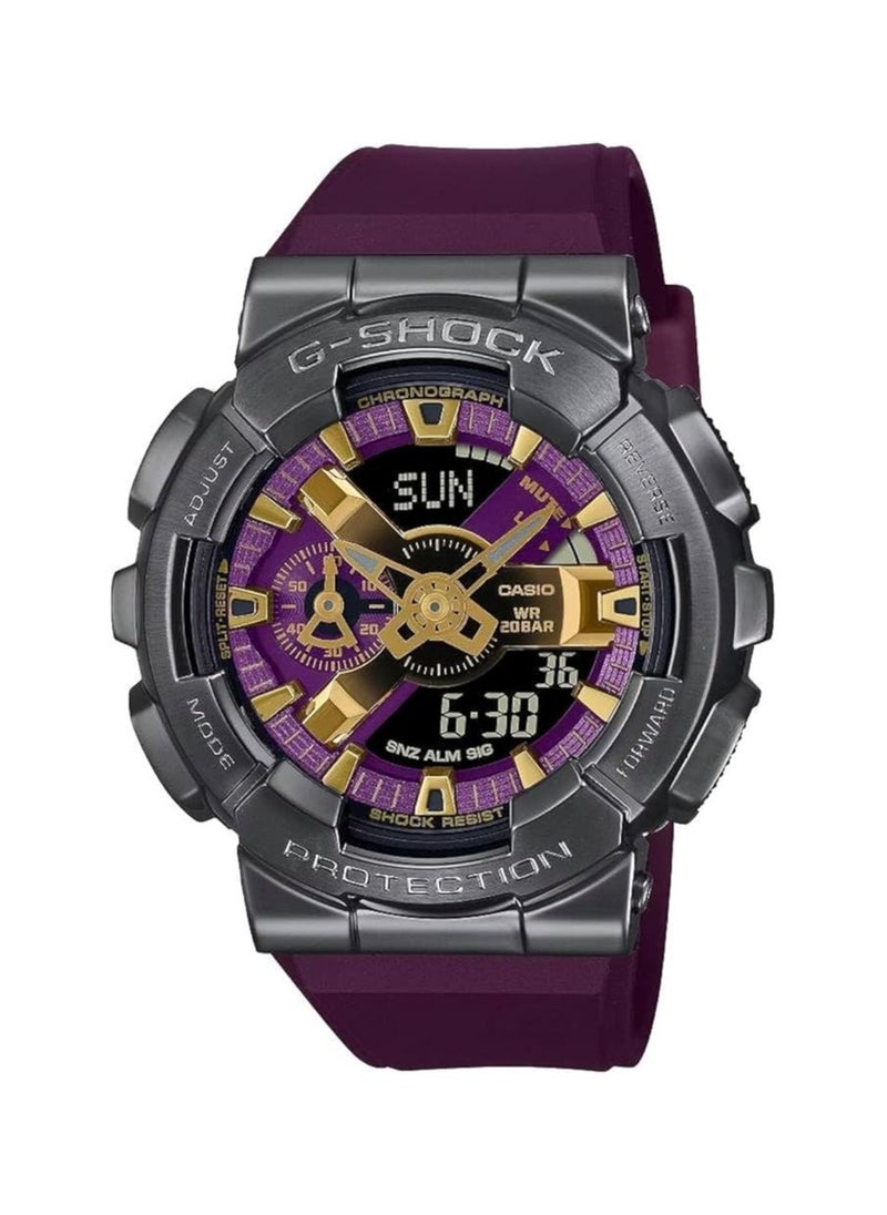 Casio G-Shock Watch - GM-110CL-6ADR Purple Dial, Purple Band