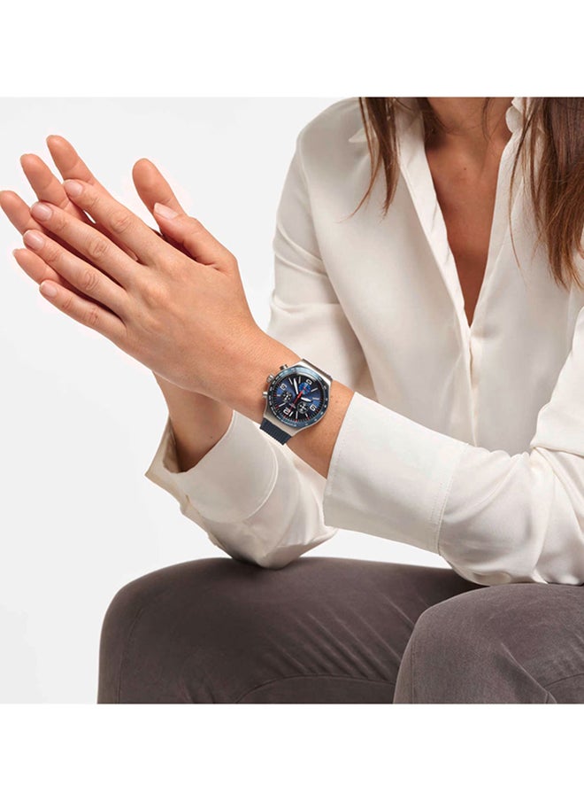 Unisex Watch Stainless Steel Quartz BLUE GRID