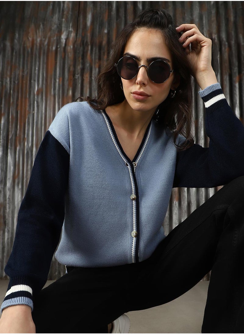 Women's Multicoloured 100% Acrylic Solid Sweater